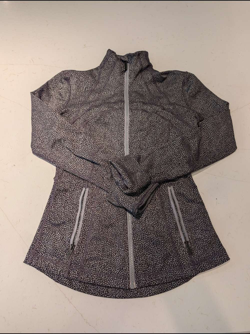 lululemon athletica Black & Grey Speckled Define Jacket